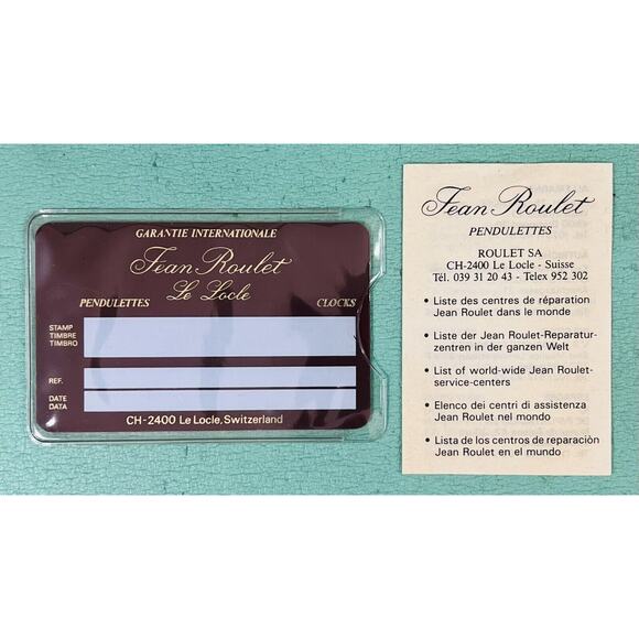 Jean Roulet Le Locle World Clock with Case, Card, Paper, and Tag - Picture 10 of 10